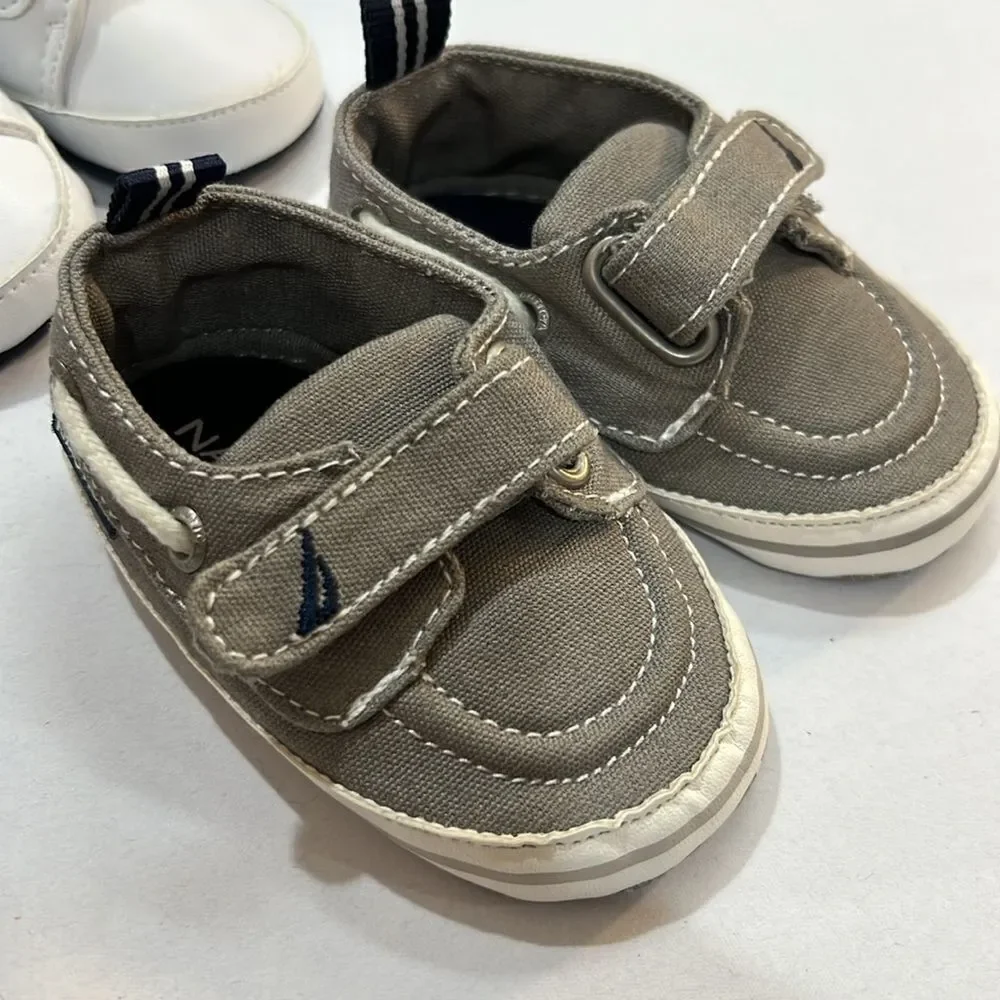 Nautica and other brands bundle of 3 pair infant shoes EUC